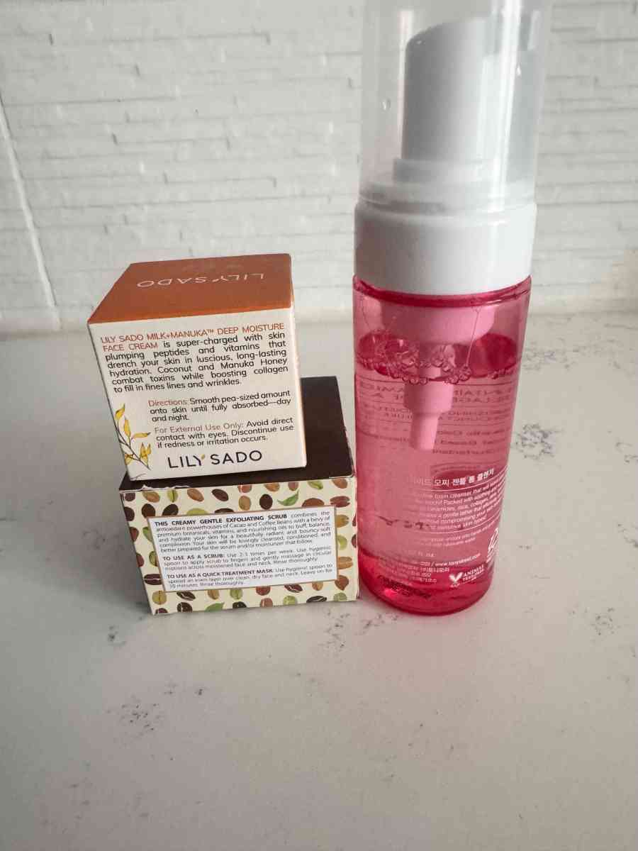 Face wash and moisturizer