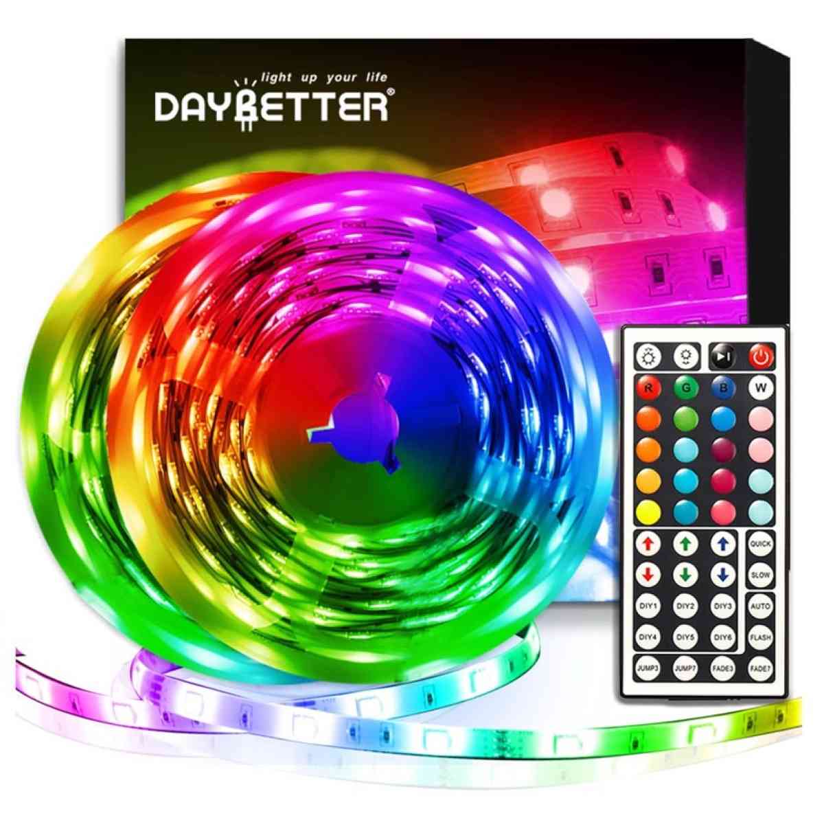 DAYBETTER Led Strip Lights 328ft Kit with Remote and Power