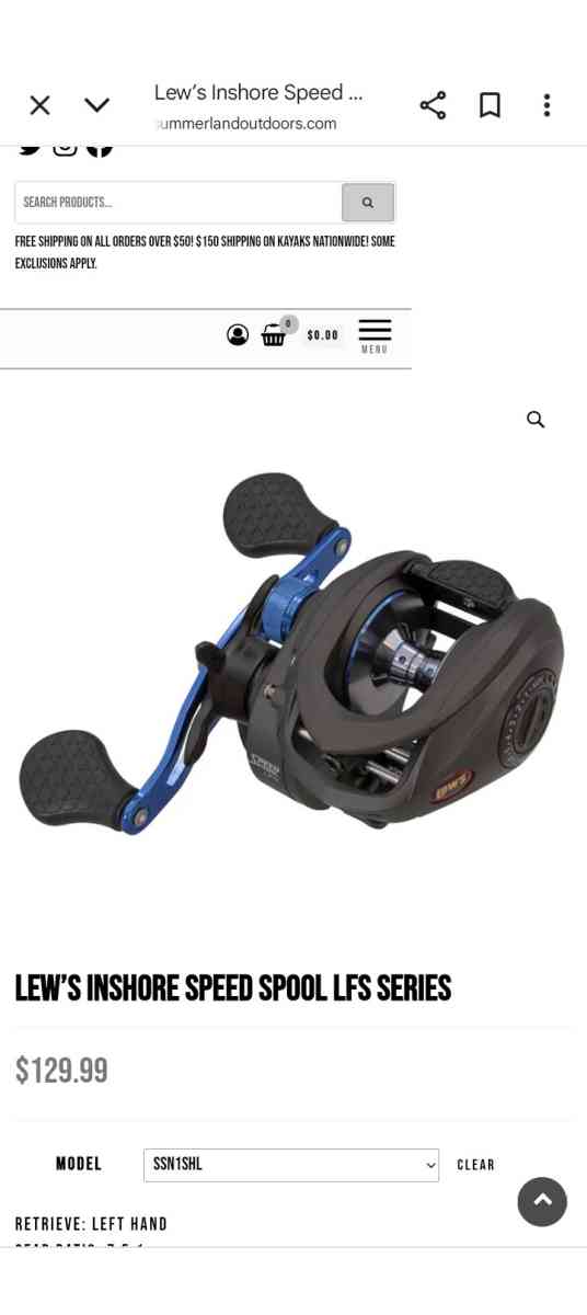 lews Inshore speed spool LFS baitcaster
