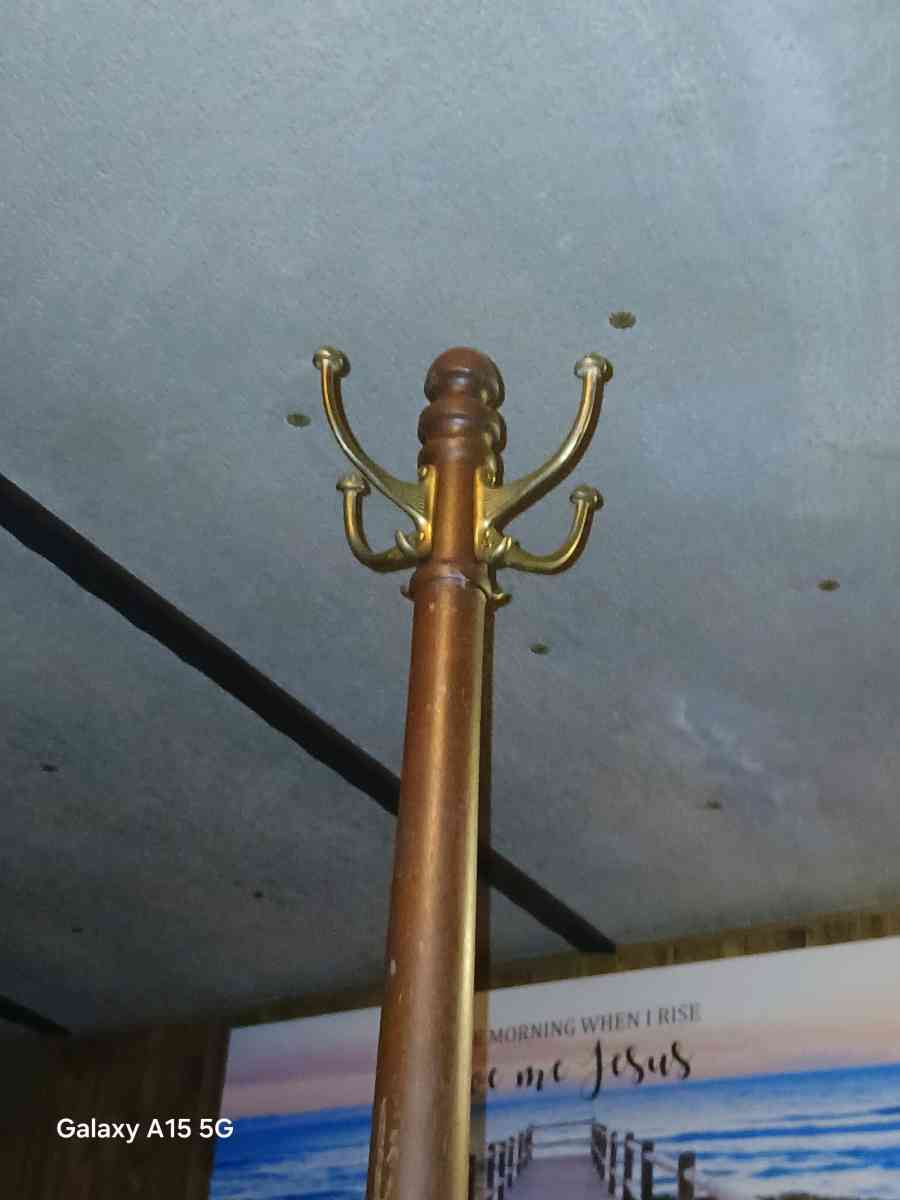 Brass Iron Coat Rack