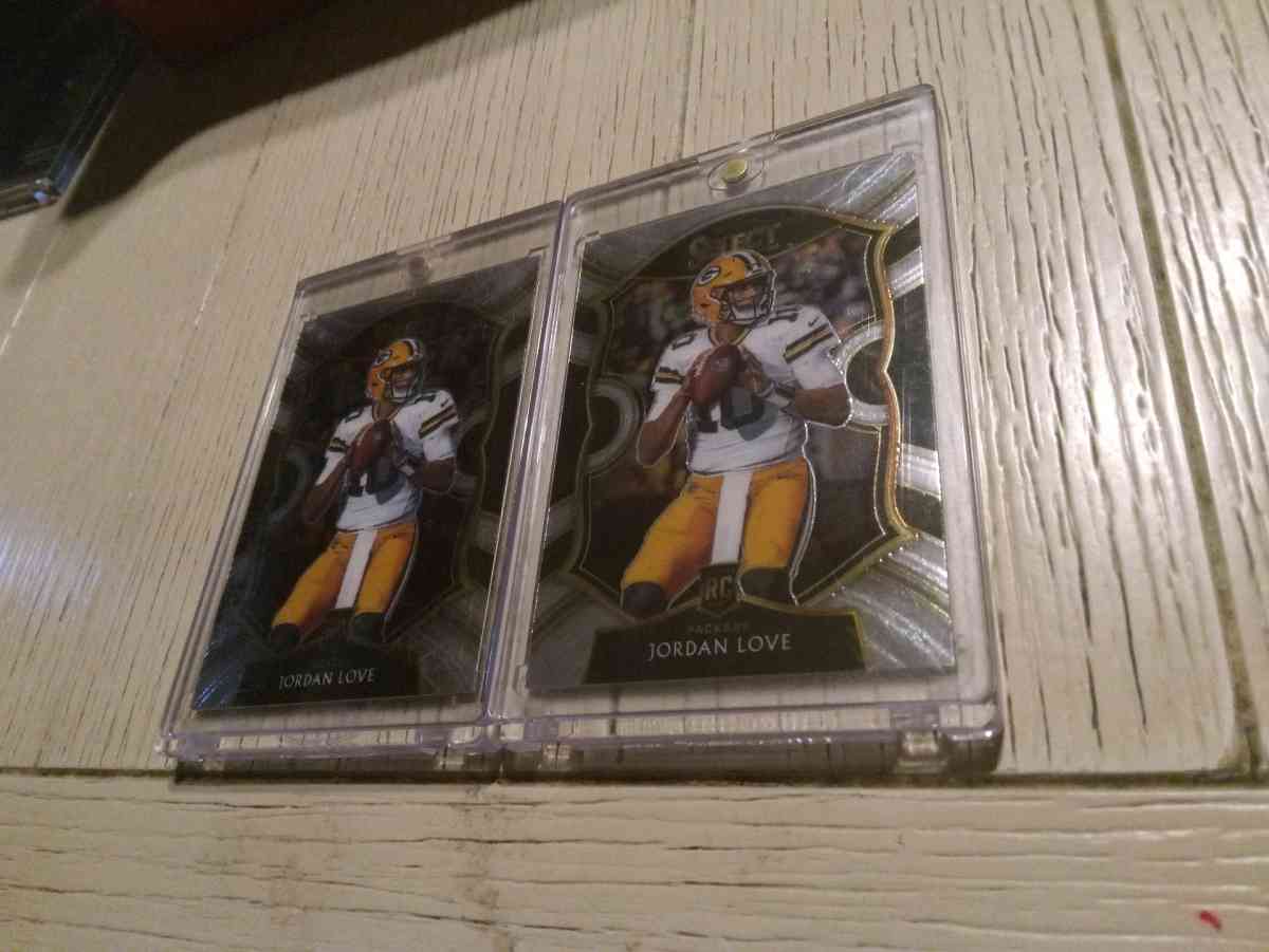 2 Jordan Love Select rookie cards