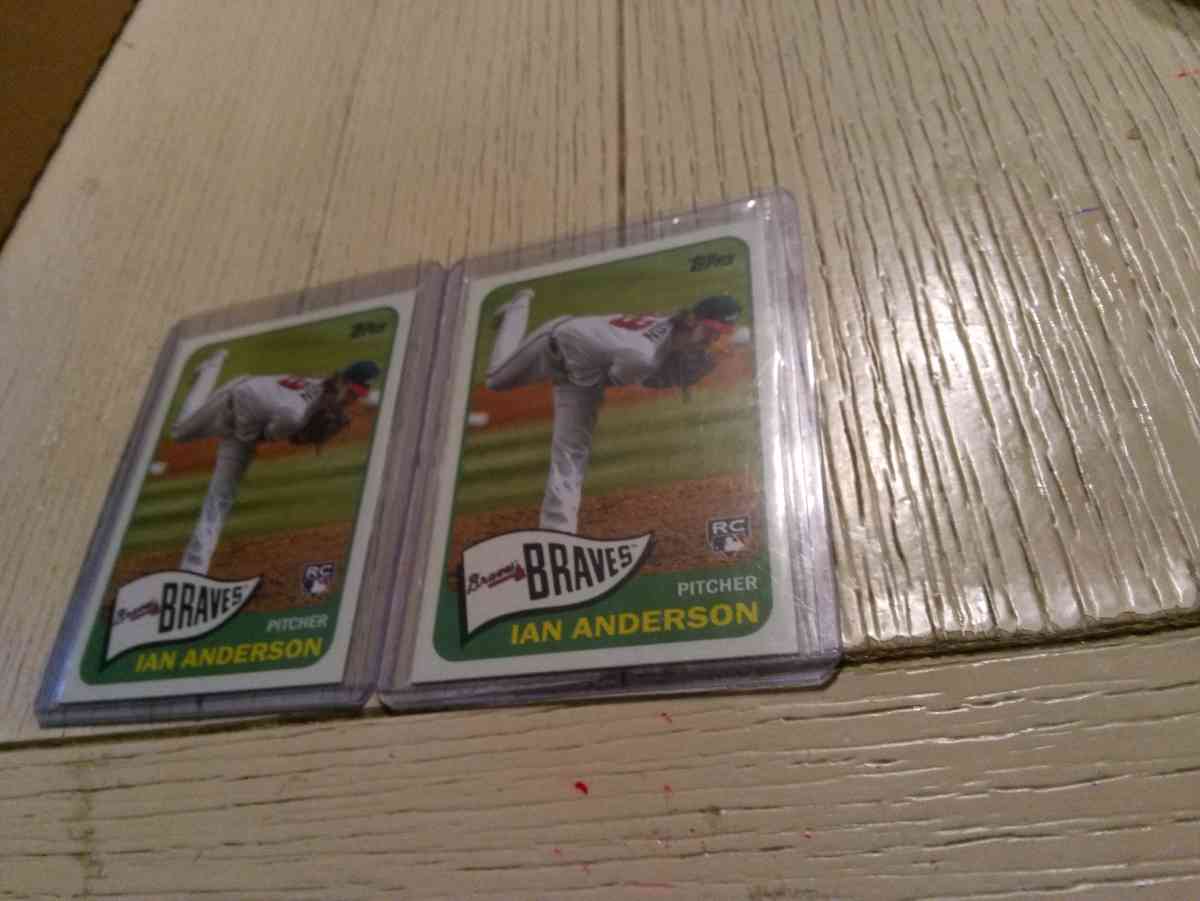 2 card rookie lot Topps Ian Anderson
