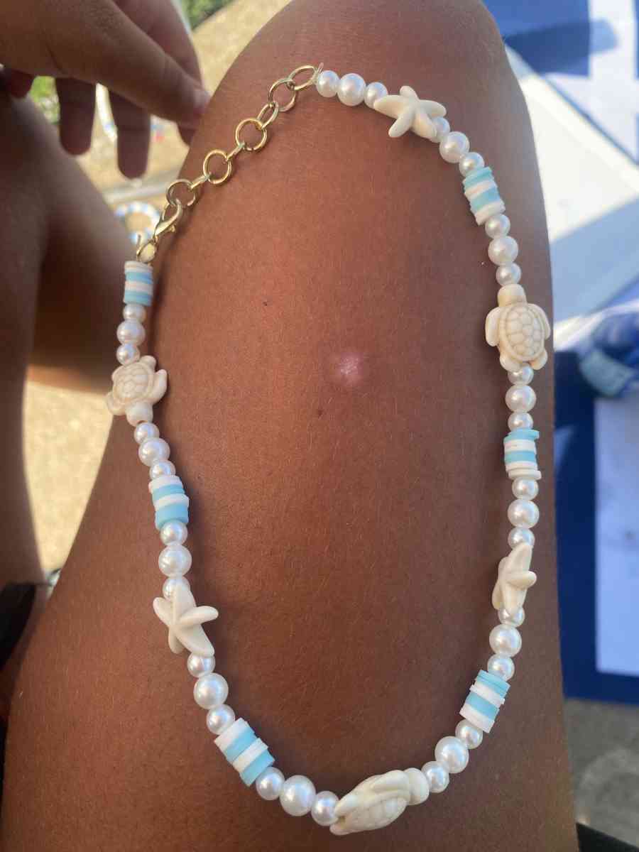 beach and cute necklaces