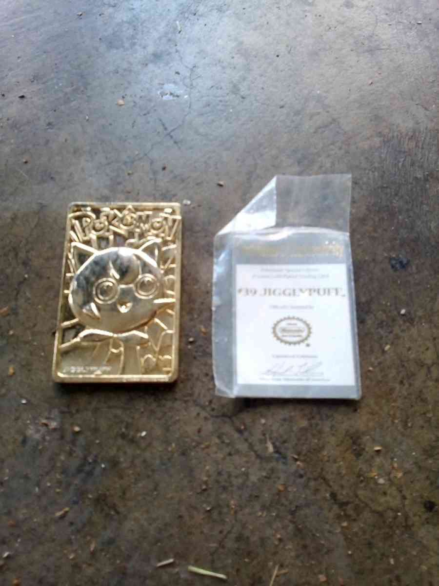 Jiggly Puff Gold Plated trading card