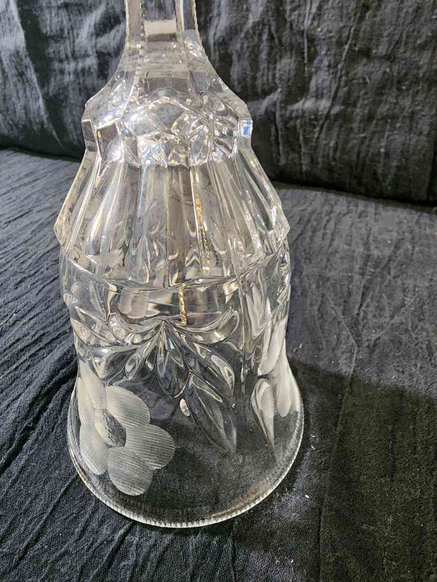 cut glass crystal bell