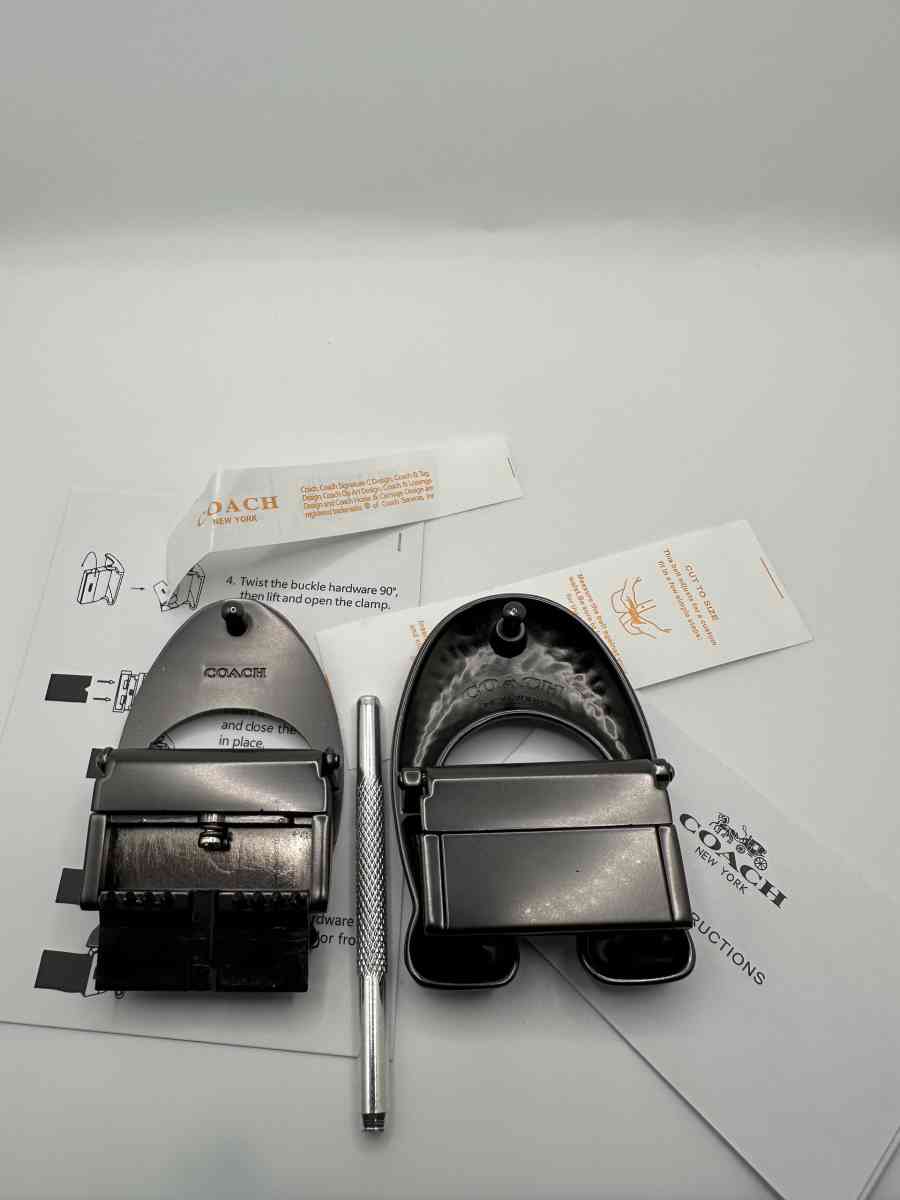 Coach Mens Belt with 2 Buckles