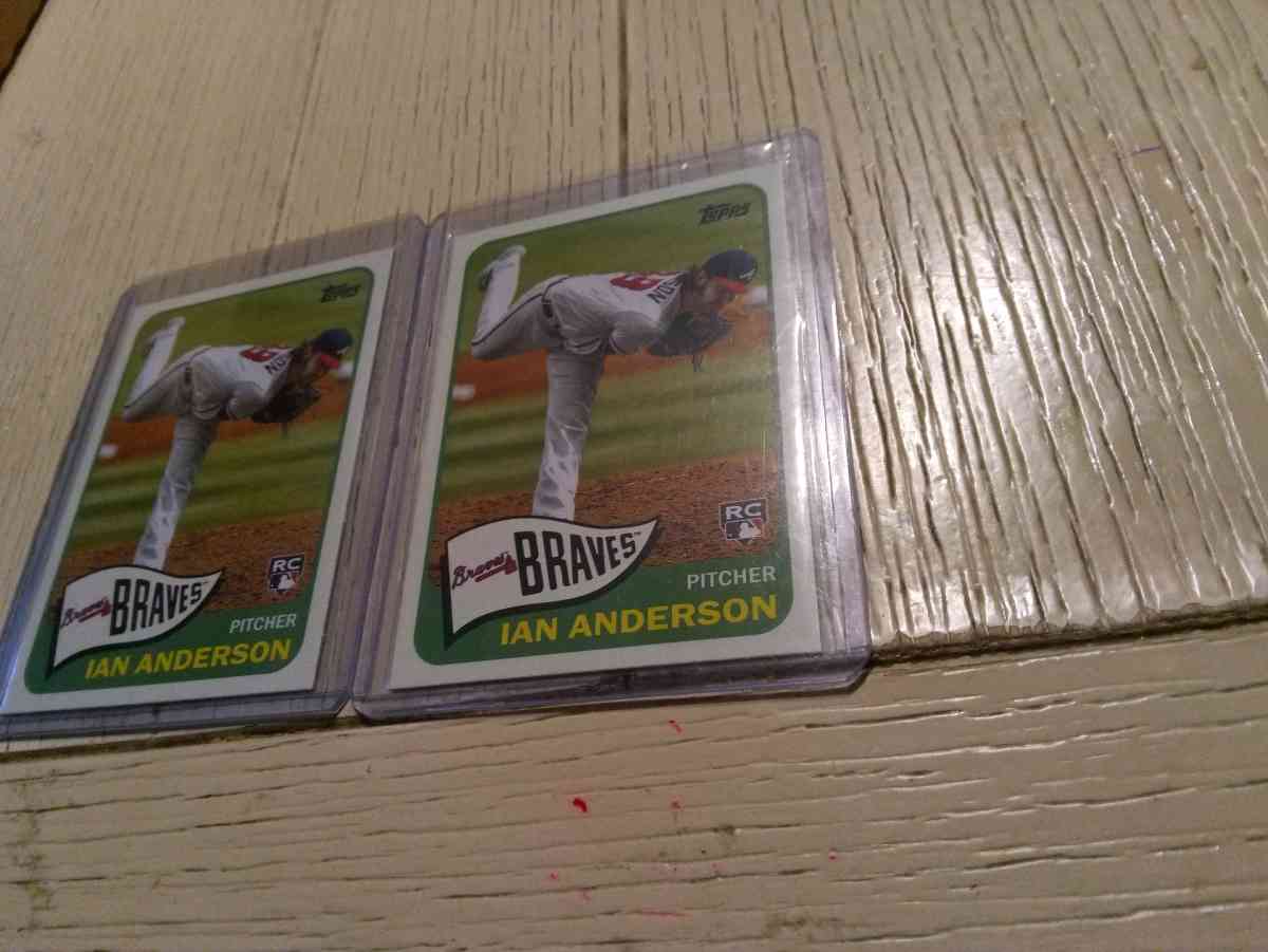 2 card rookie lot Topps Ian Anderson