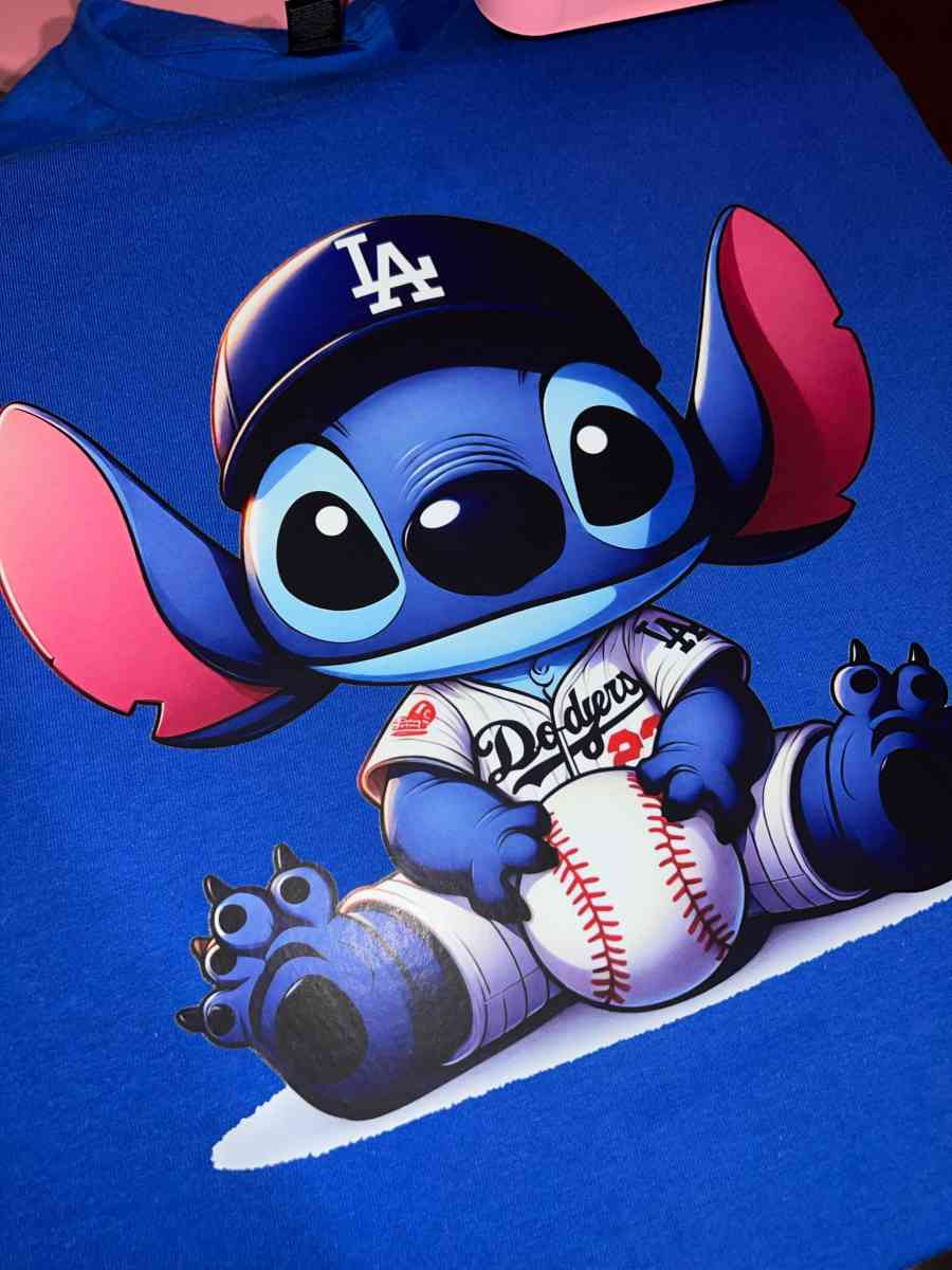 stitch dodgers t shirt