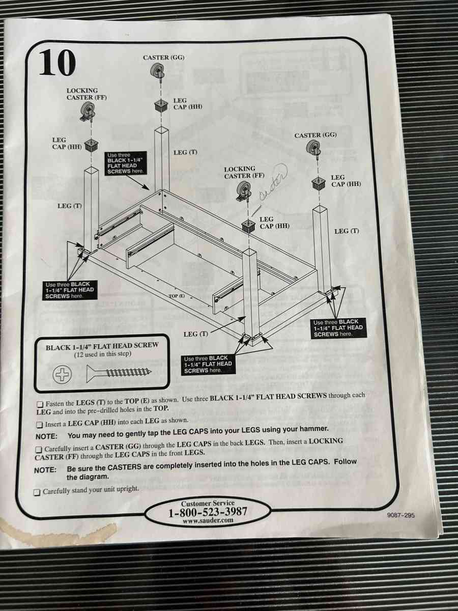 Glass Top Office Desk with Dark Wood Frame