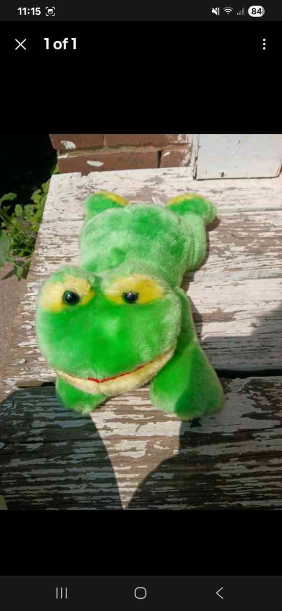 stuffed animal frog