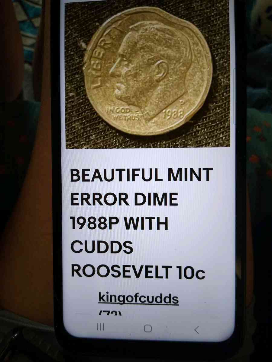 dime with error 1988 with cudds