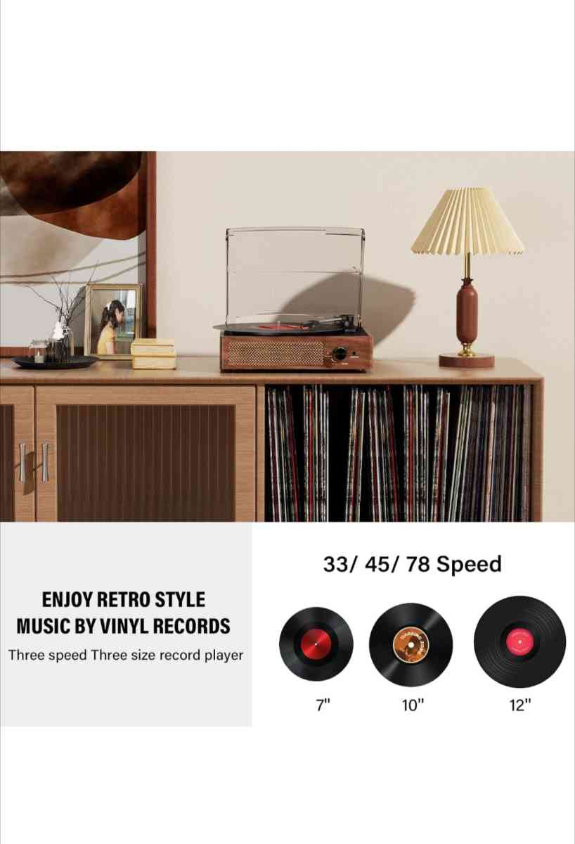 Wireless Vinyl Record Player