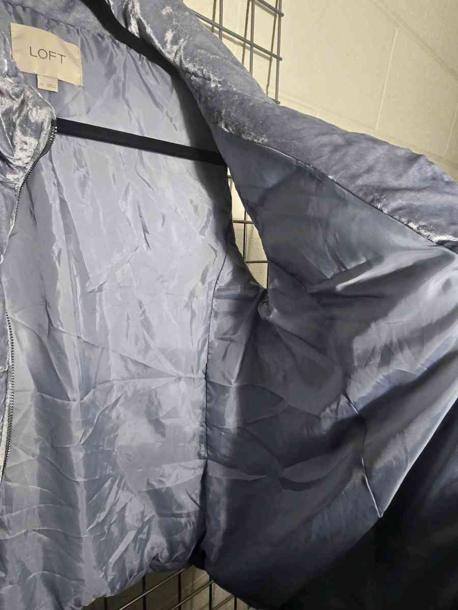 Loft Women Vest Color Blue