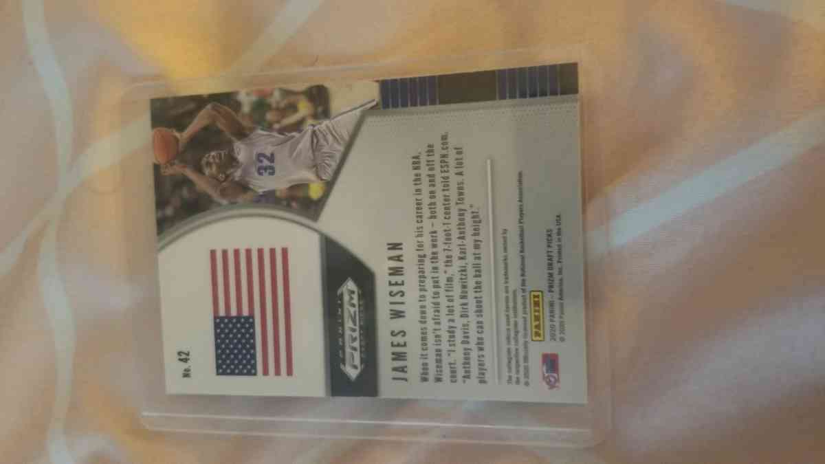 2020 Panini Prizm James Wiseman Rookie Cards