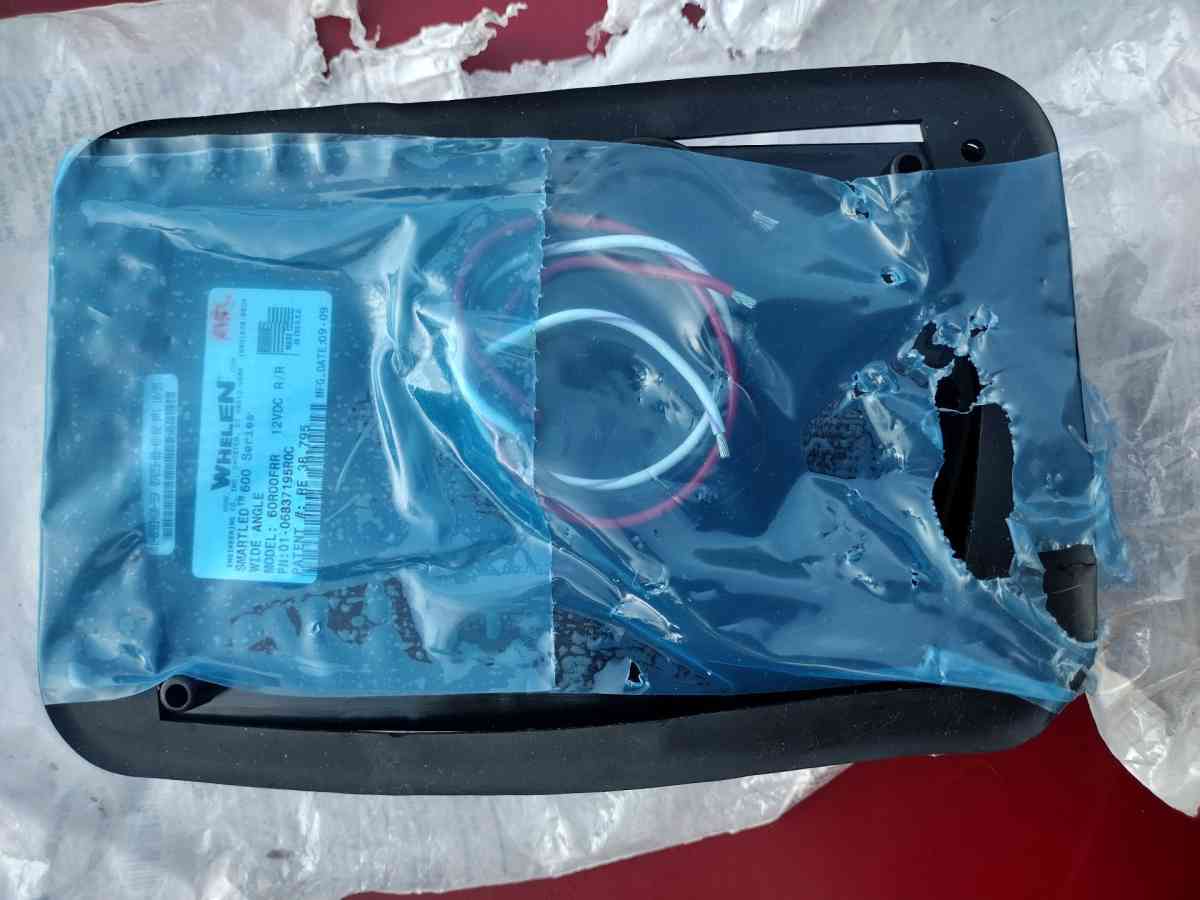 multiple whelen 600 series led flashing lights emergency