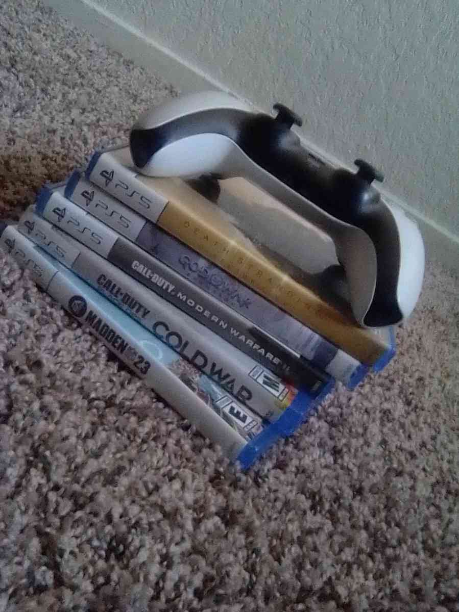 5 games for PS5  and one controller