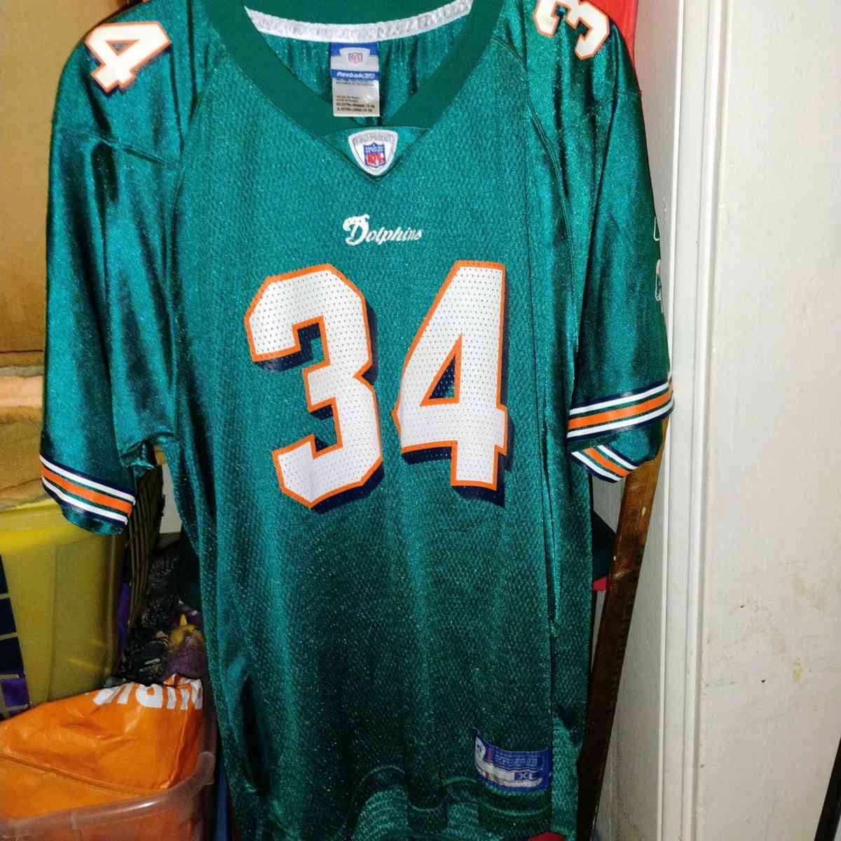 Ricky Williams Miami Dolphins throw back jersey
