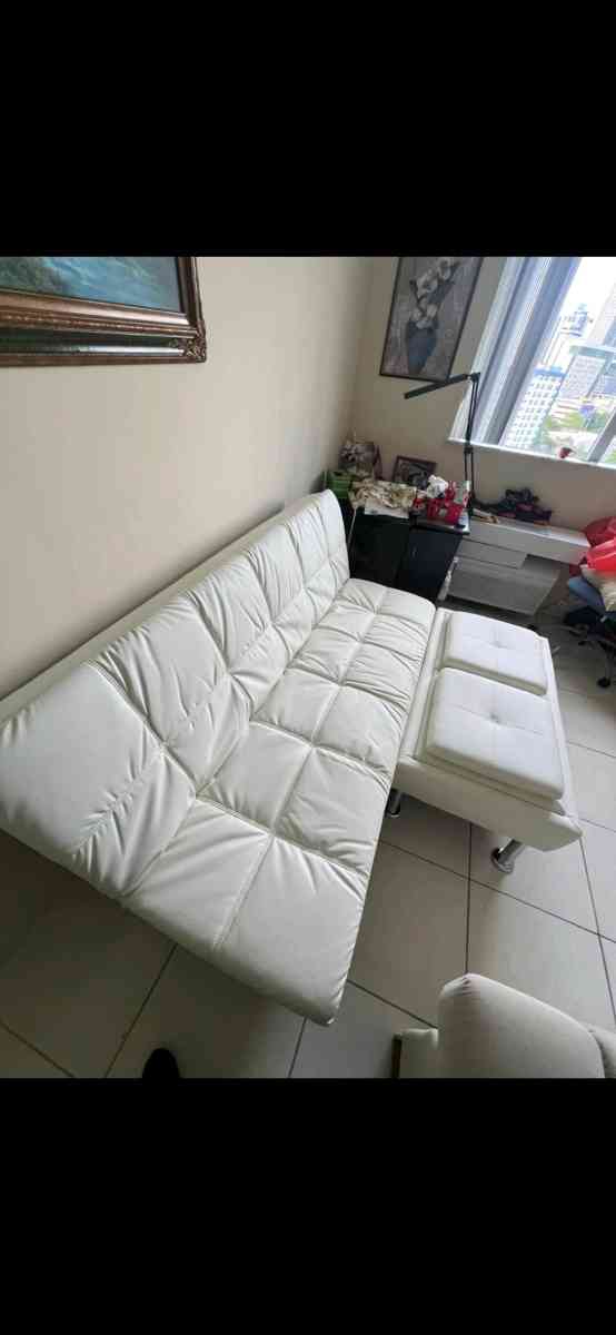 Sofa bed with ottoman