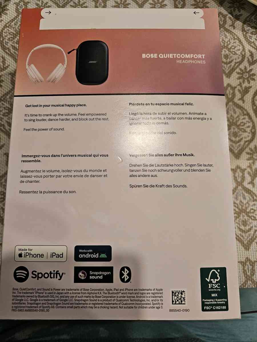 New Bose QuietComfort Headphones