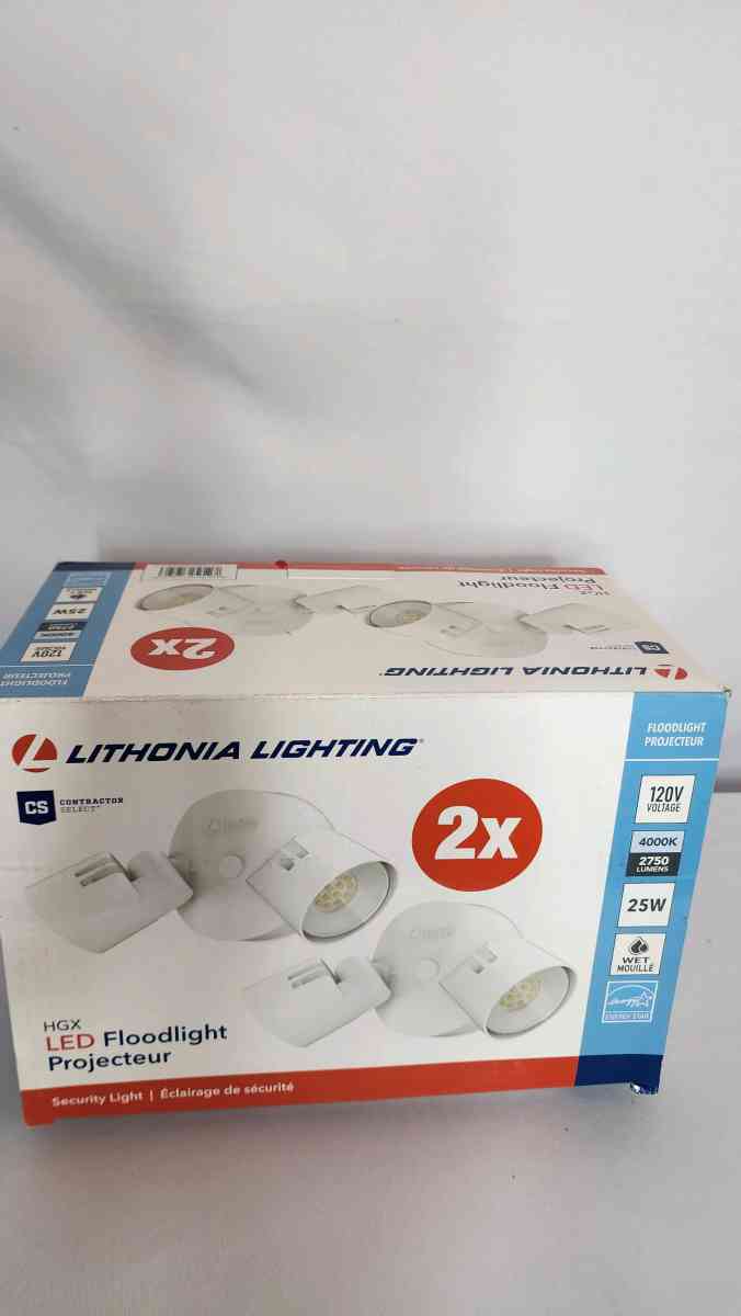 HOMEGUARD 2LIGHT LED OUTDOOR FLOOD LIGHTS WALL OR CEILING