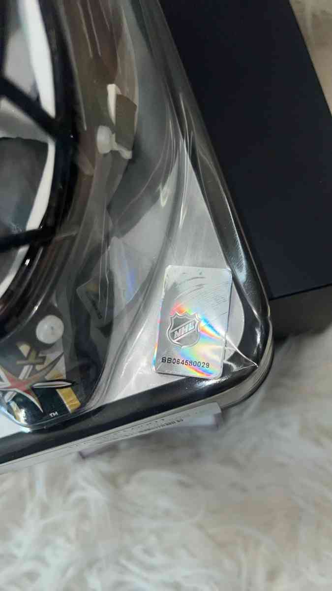 New MARCANDRE FLEURY SIGNED VEGAS GOLDEN KNIGHTS Mini Goalie