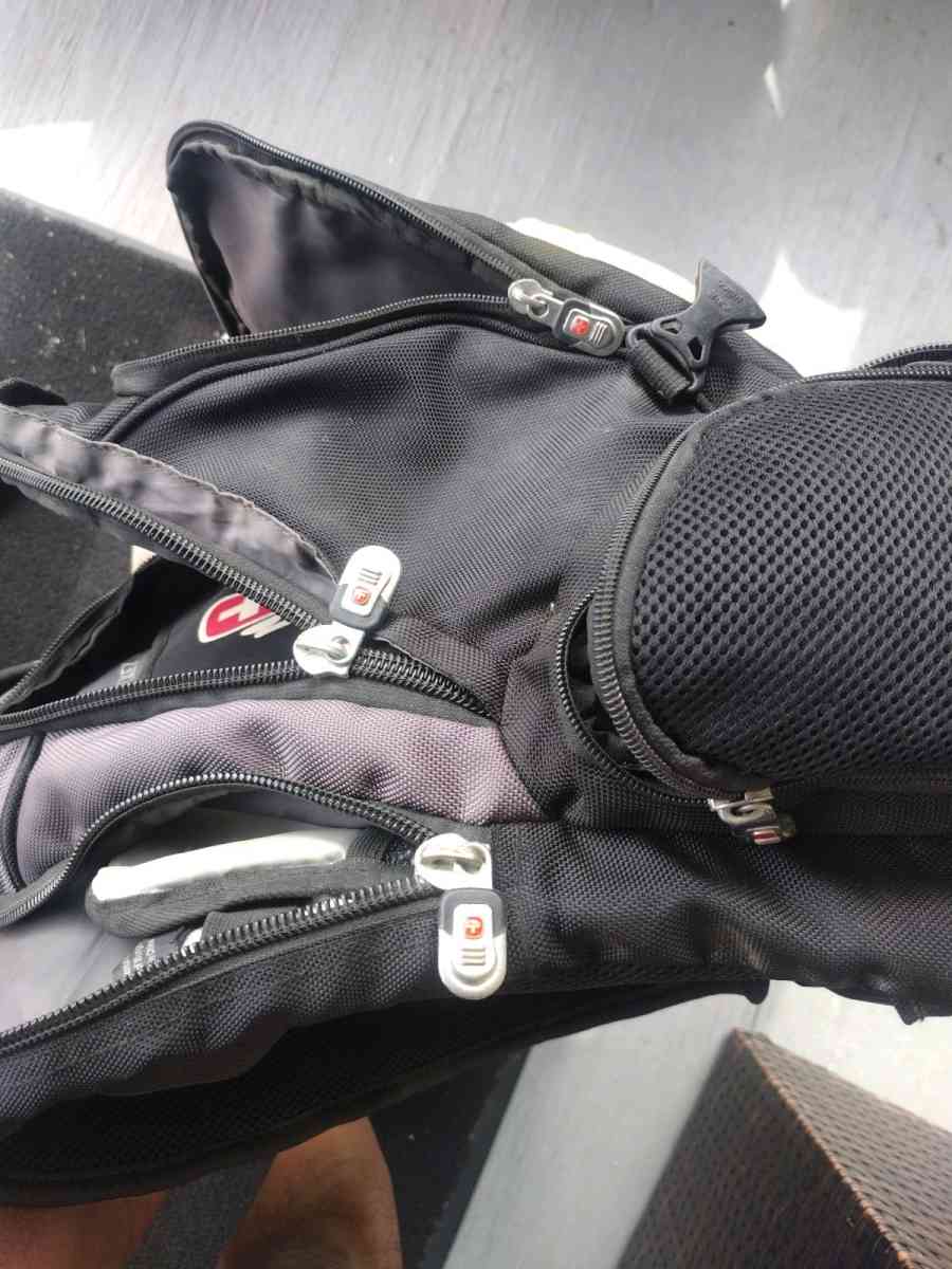 Backpack Swiss Gear Airflow Black Multi Compartments Lap Pad