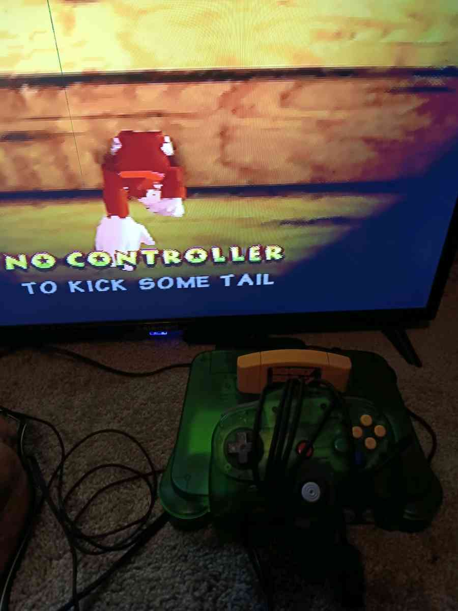 Donkey green 64 system game one controller