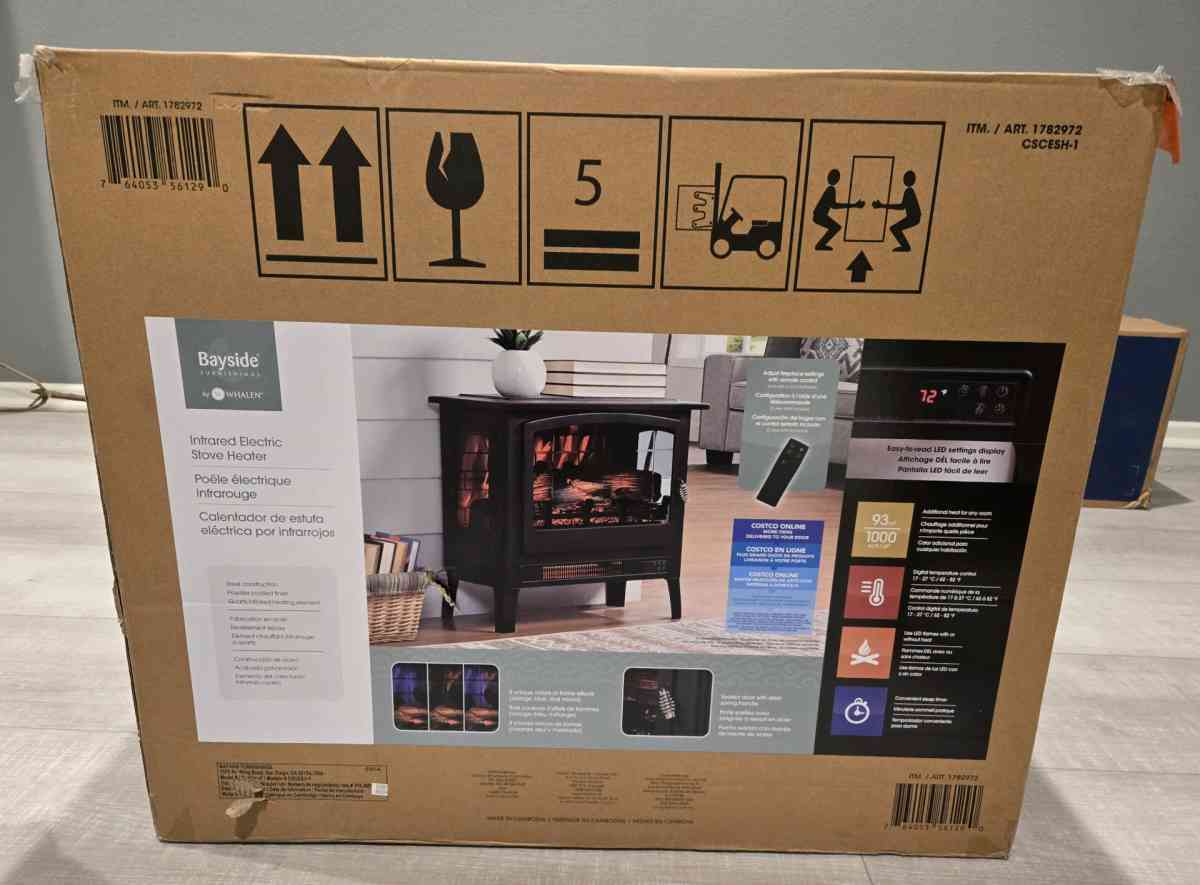 2 BrandNew Bayside Furnishings Infrared Electric Stove Heate