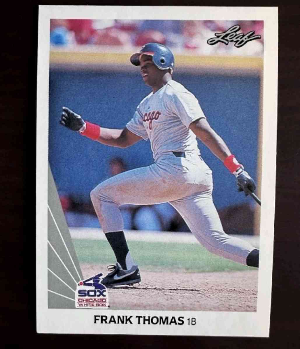 1990 Leaf Frank Thomas Rookie card