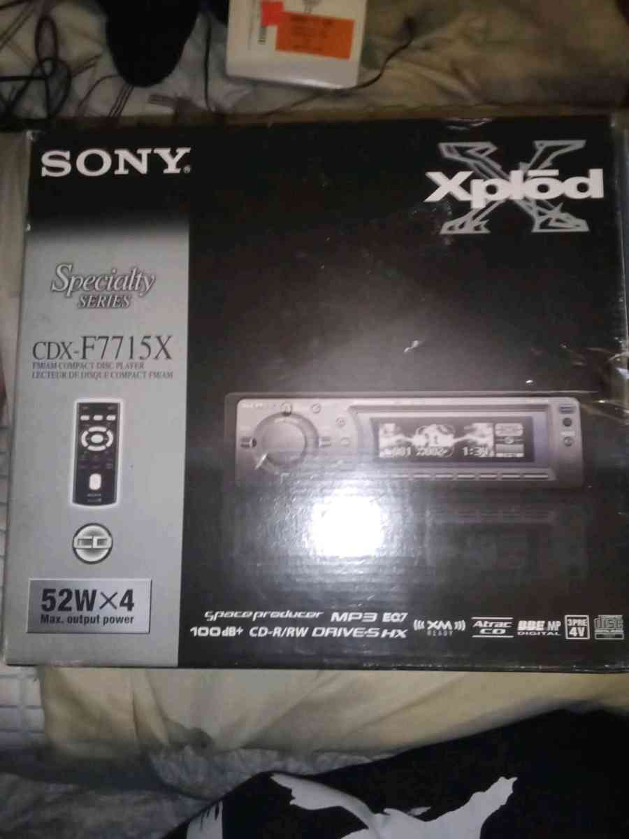 Sony Xplode head unit for car