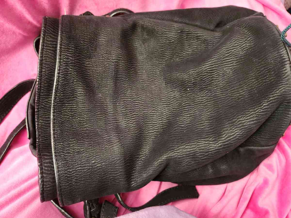 Alexander Wang black suede studded bag Diego Bucket bag