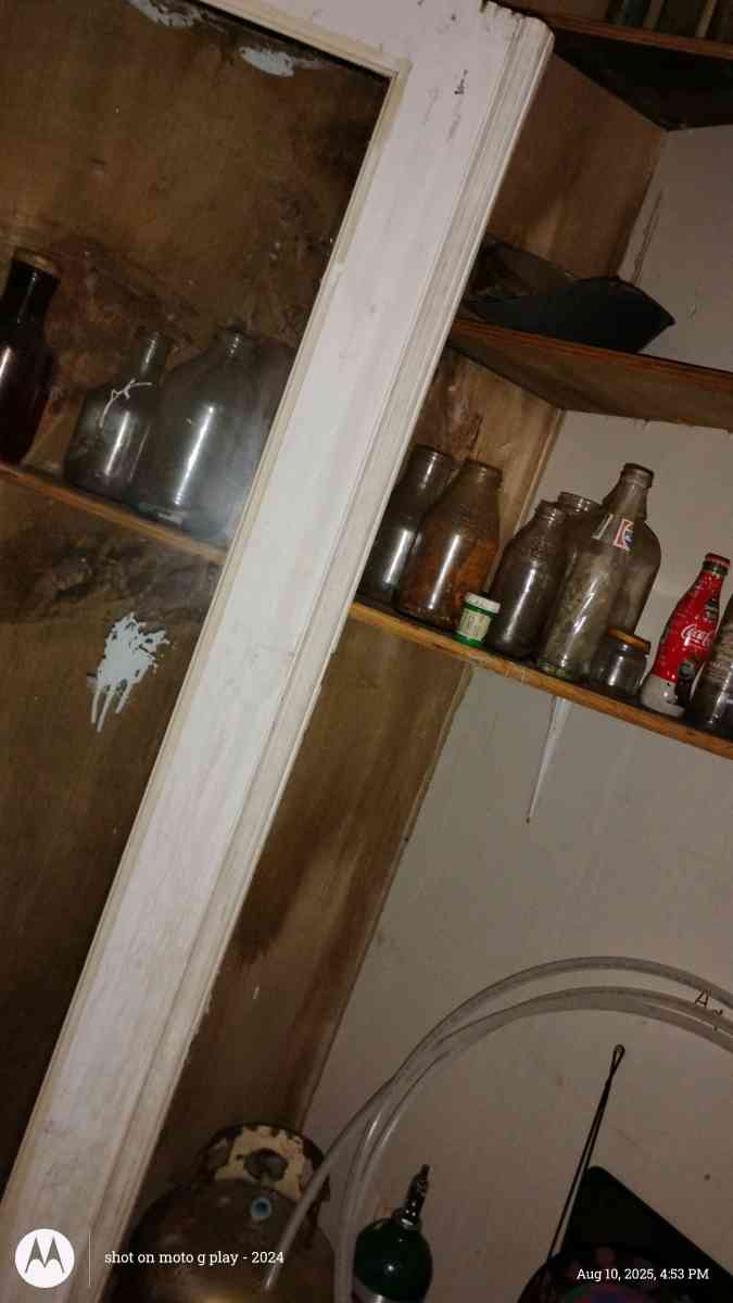 China set and old bottles