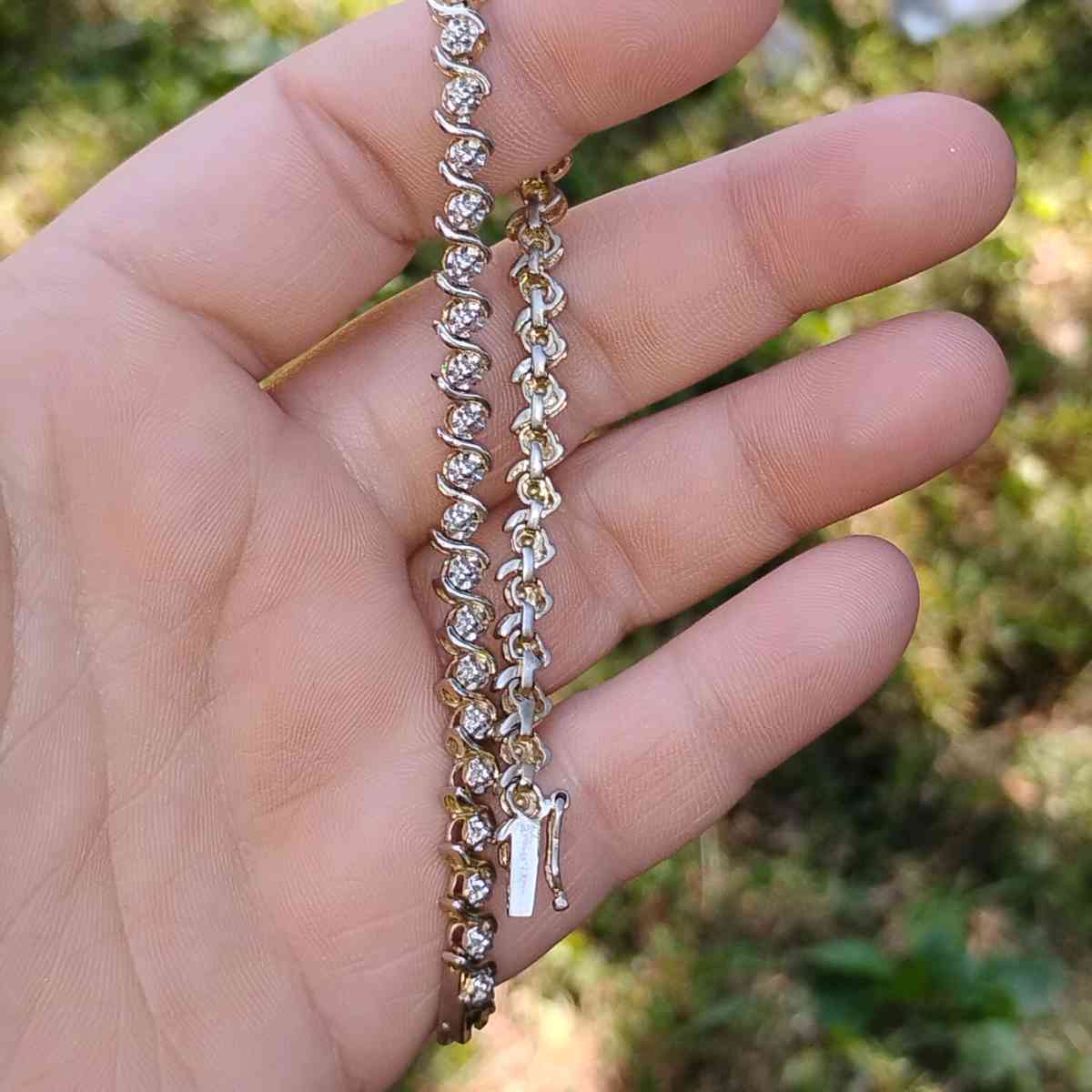 925 Sterling Silver Diamond Tennis Bracelet