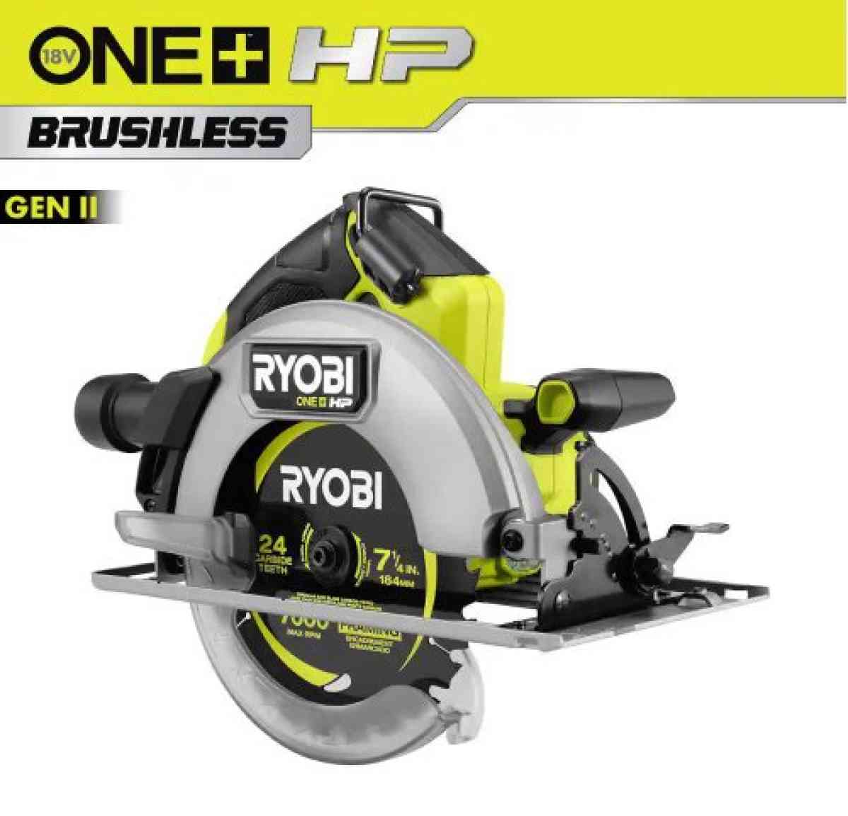 RYOBI ONE HP 18V BRUSHLESS CORDLESS 714 IN CIRCULAR SAW