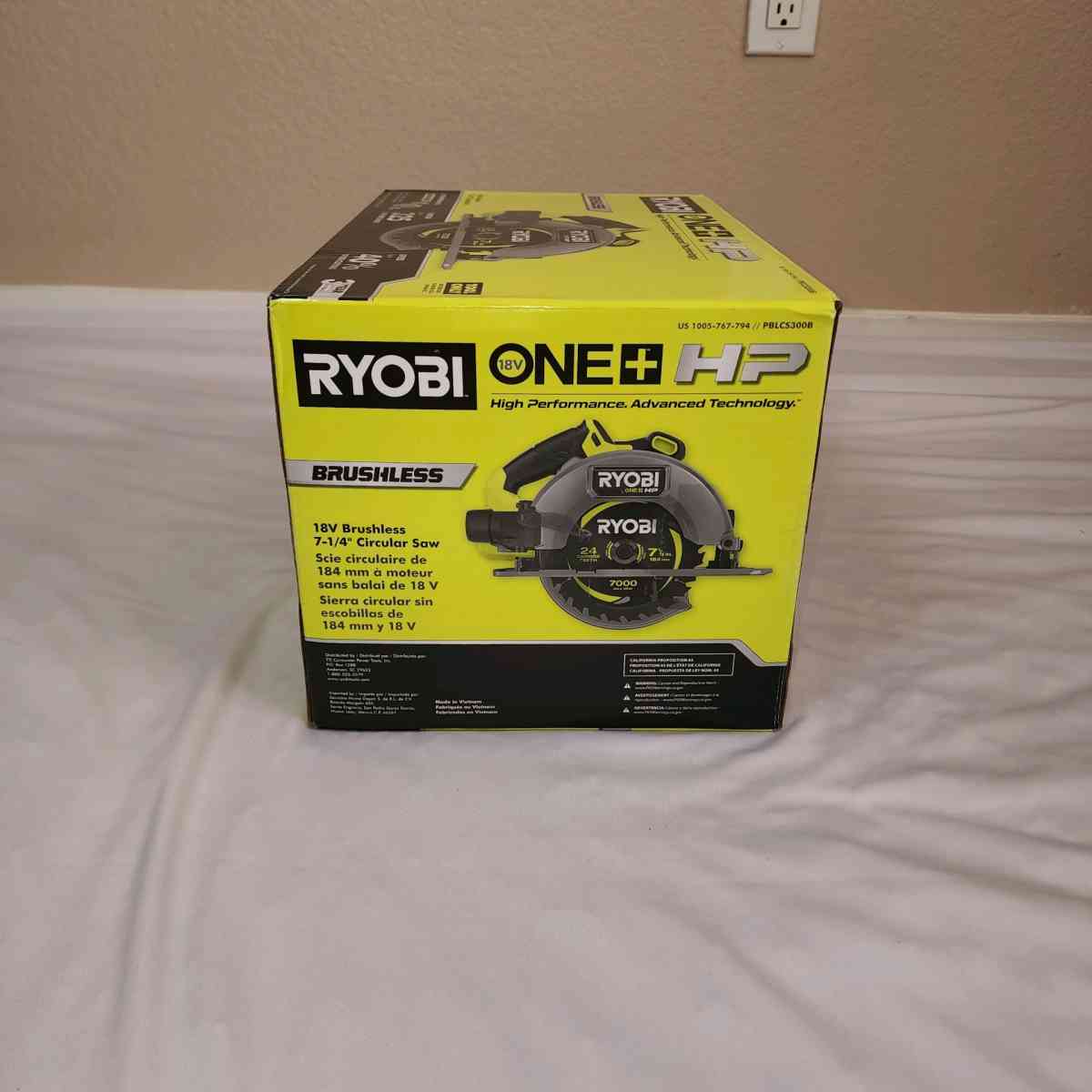 RYOBI ONE HP 18V BRUSHLESS CORDLESS 714 IN CIRCULAR SAW