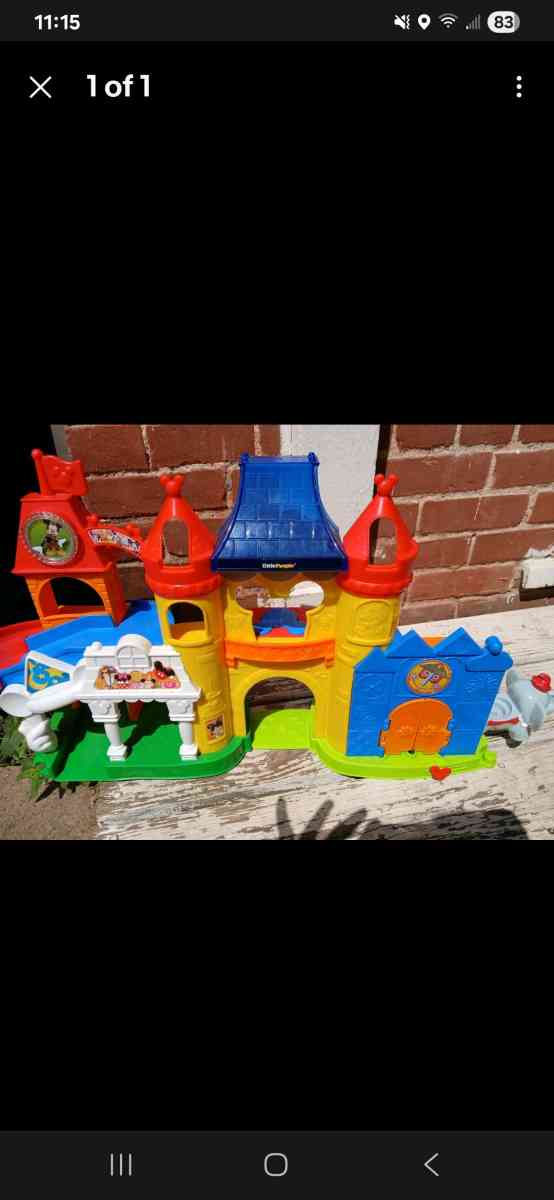 little pepole mattel toy castle