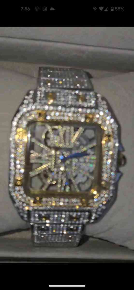 Mans Mossionite Watch