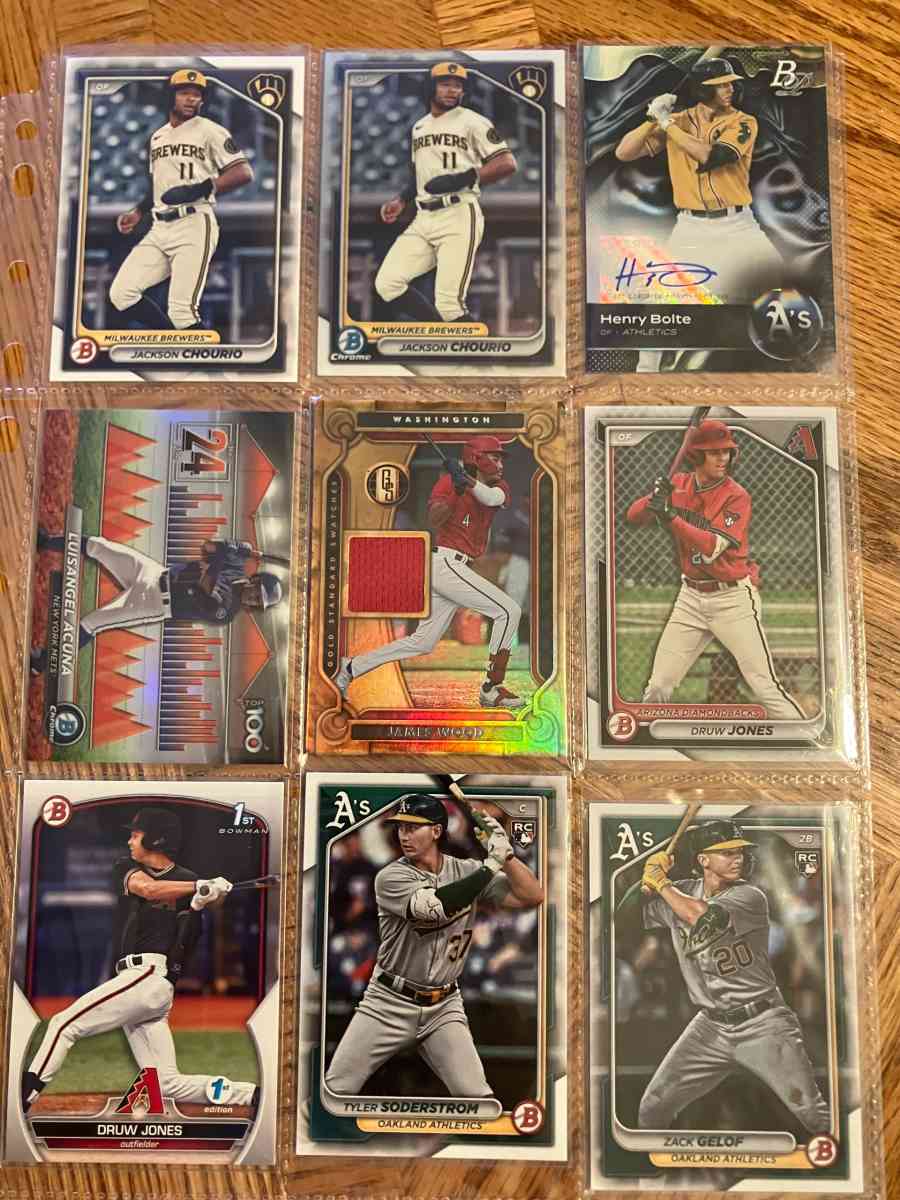 Modern baseball cards Auto Rookies