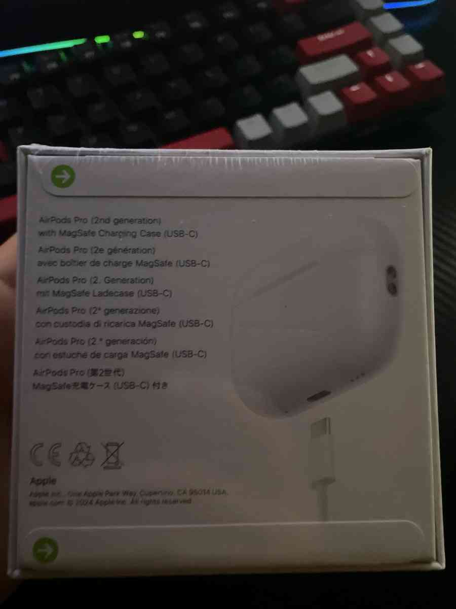 New Sealed Apple Pro 2nd Gen Wireless Bluetooth Earbuds