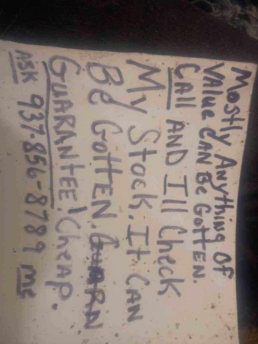 anything U need call I got it forsure