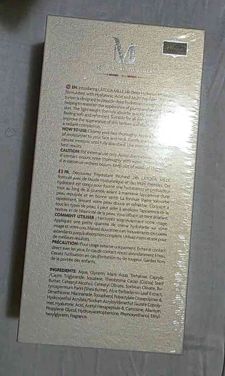 LATOUA MILLE 24h Deep Hydration Moisturizer Hyaluronic Acid