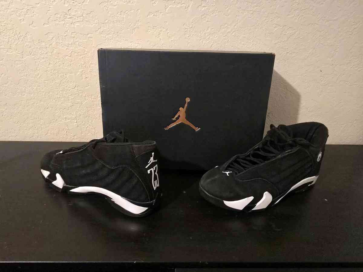Air Jordan 14 Black White 2023 Size 10 Rare Retro Authentic