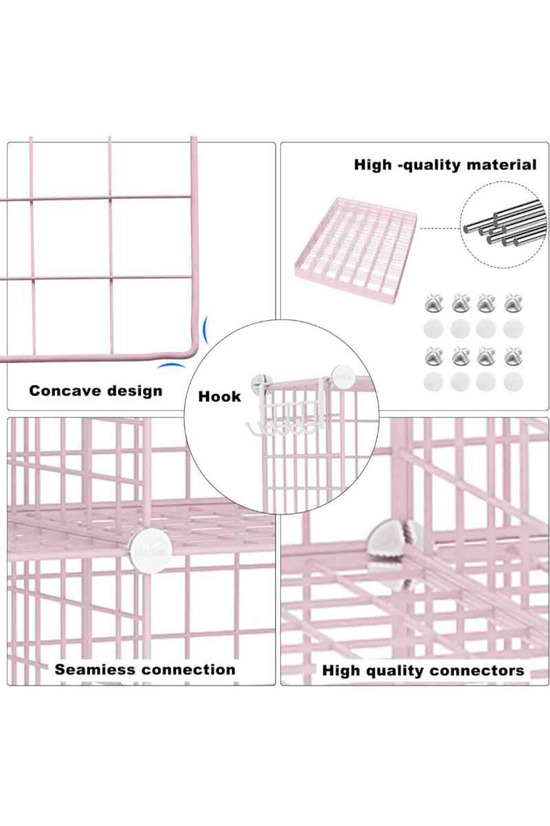 Metal Wire 8 Cube Organizer