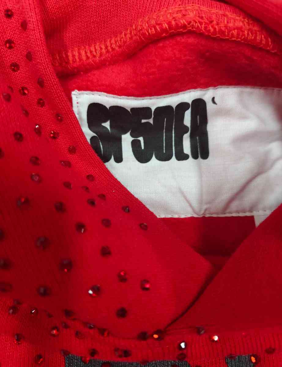 Red VSS Sp5der hoodie