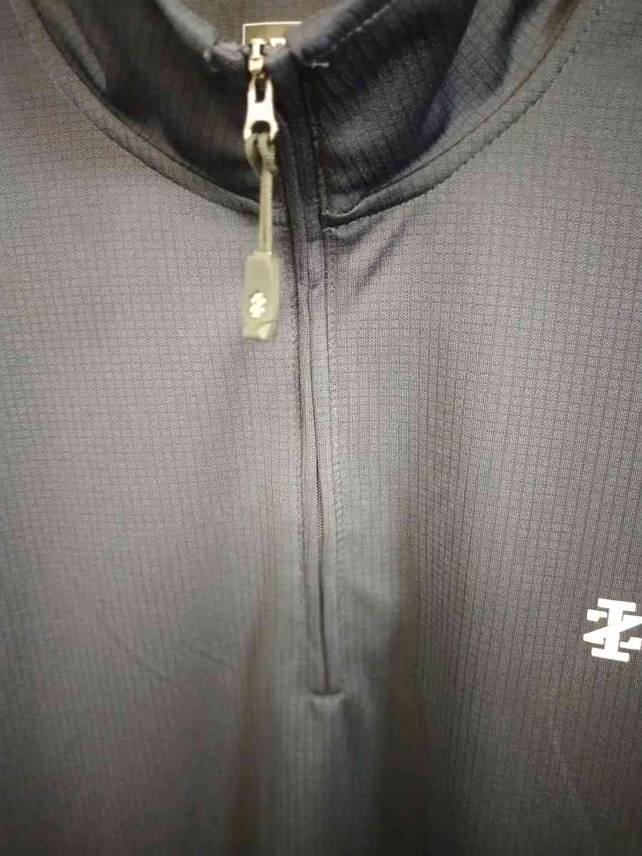 Izod Golf Pullover Top Mens Blue Long Sleeve 14 Zip Casual