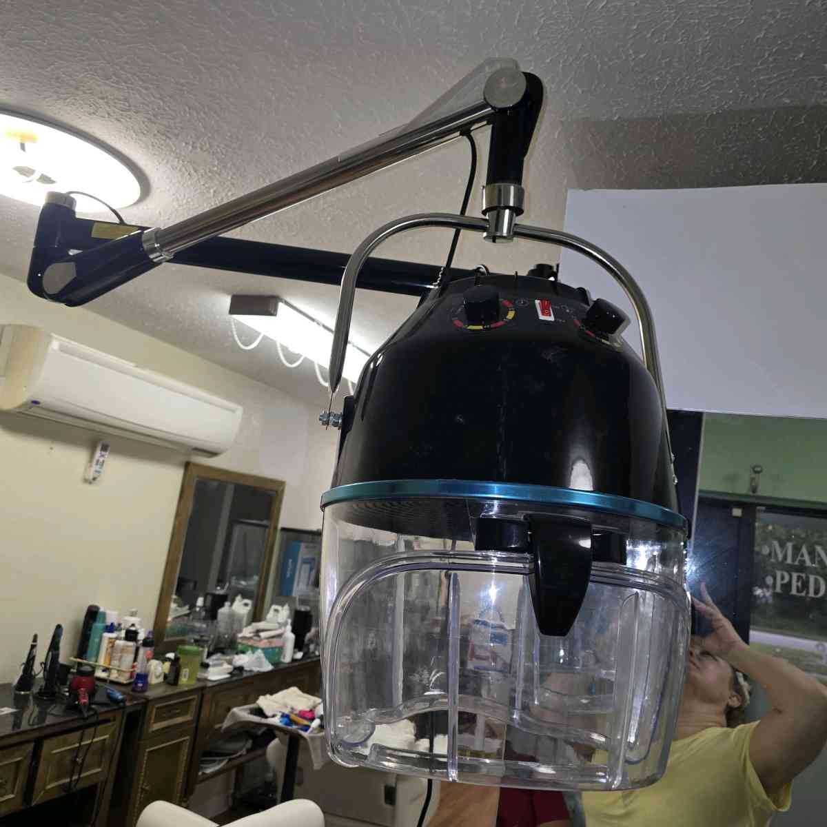 Wall mount hair dryer