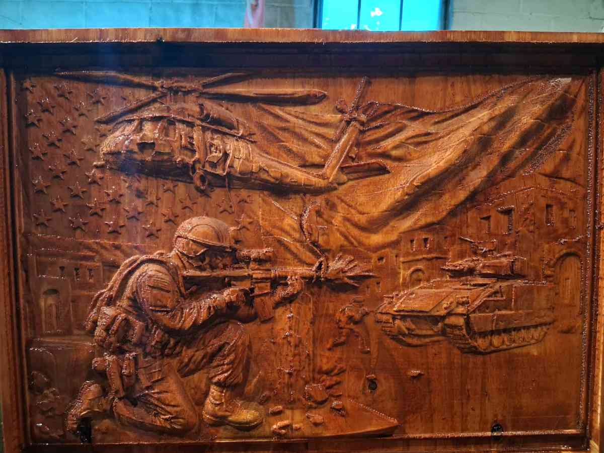 16x12 3d military sign