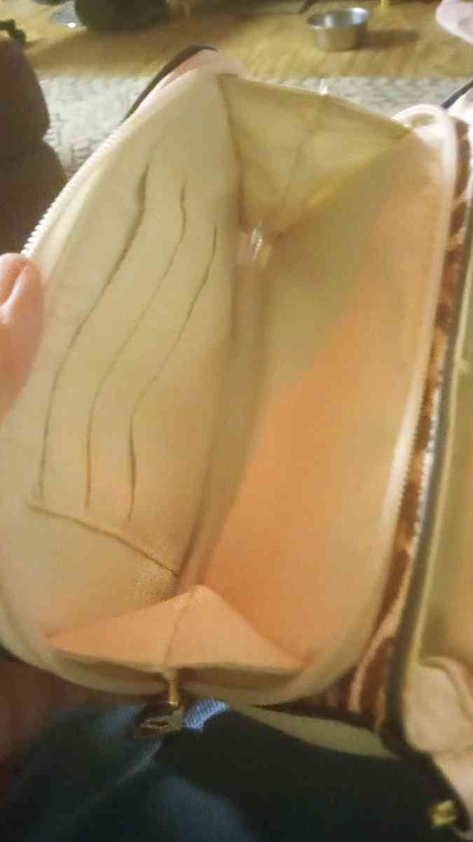 Leopard print small shoulder purse