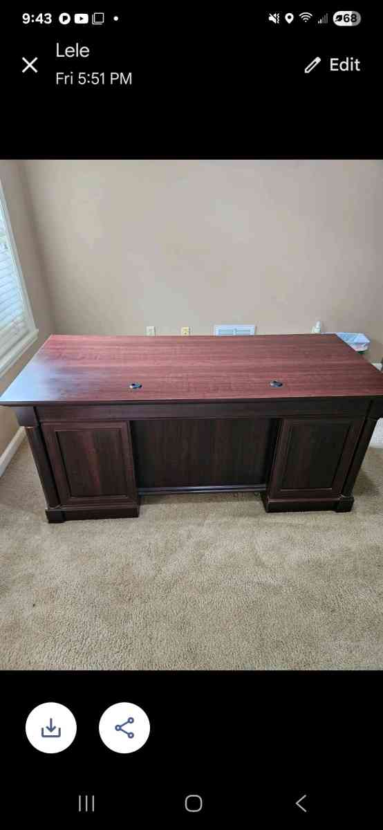 Double Ped Executive Desk