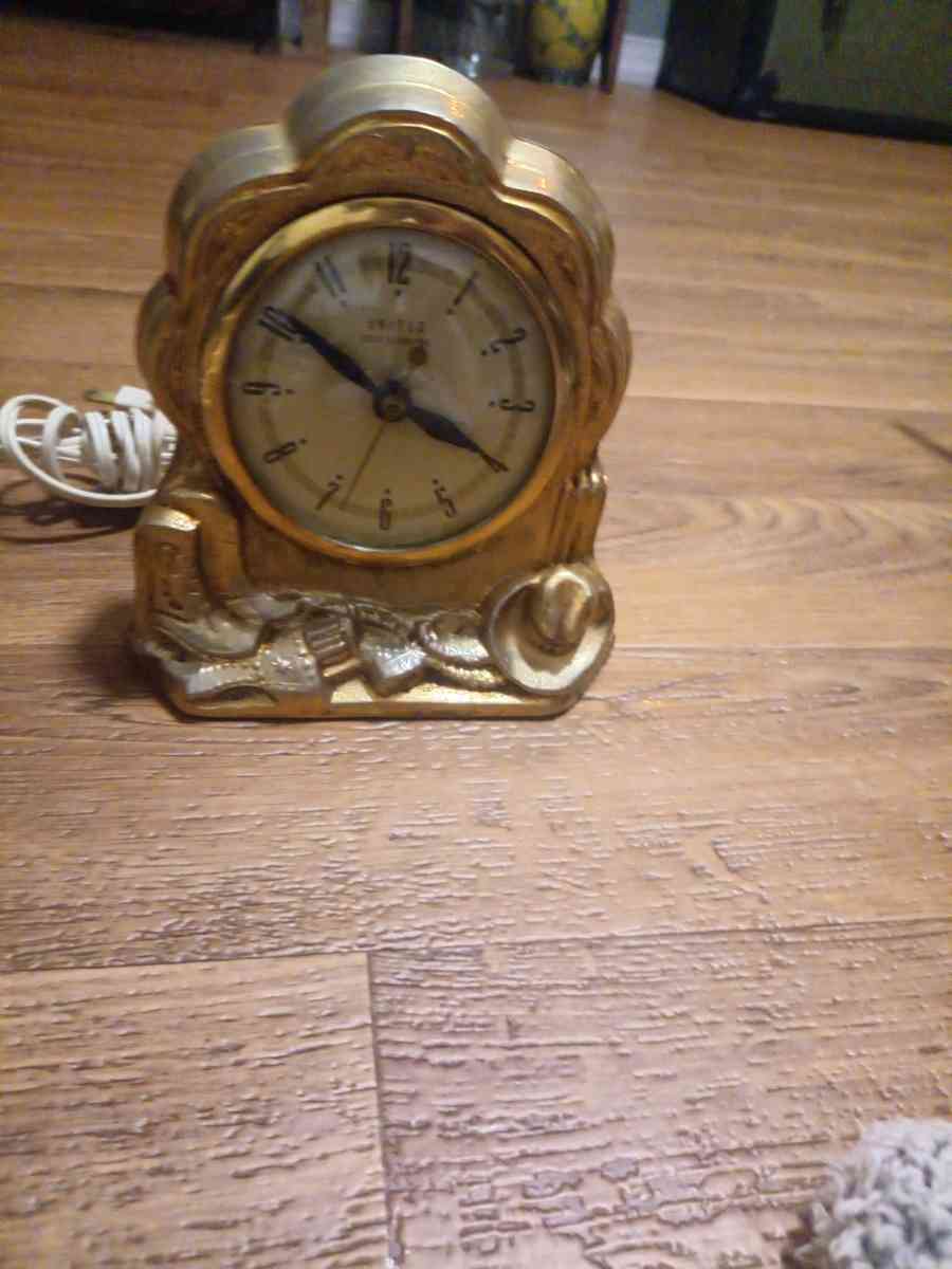 1950s United clock brass finish